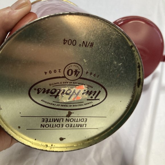 Tim Hortons #004 Limited Edition 40th Anniversary Coffee Canister Tin - Picture 4 of 6